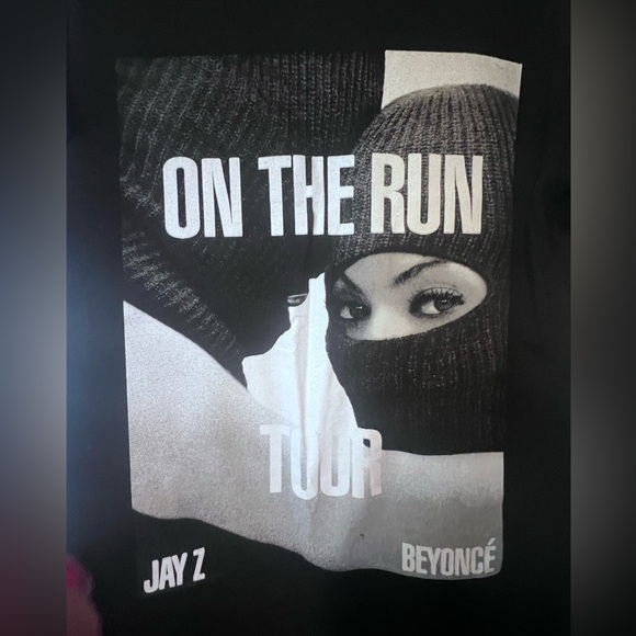 On The Run Tour Jay Z Beyonce T-Shirt Black 2014 Concert Hip Hop Music - Picture 4 of 7
